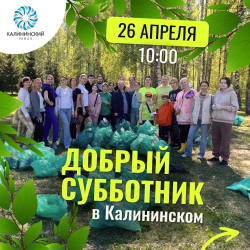 «Добрый субботник» пройдёт уже на следующих выходных!